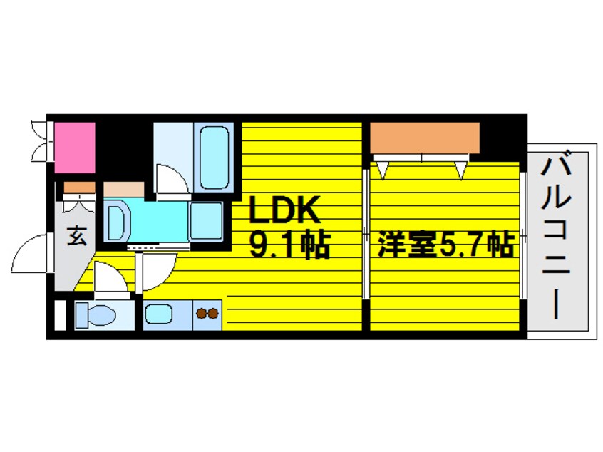 間取図 大阪メトロ御堂筋線/本町駅 徒歩7分 11階 築11年