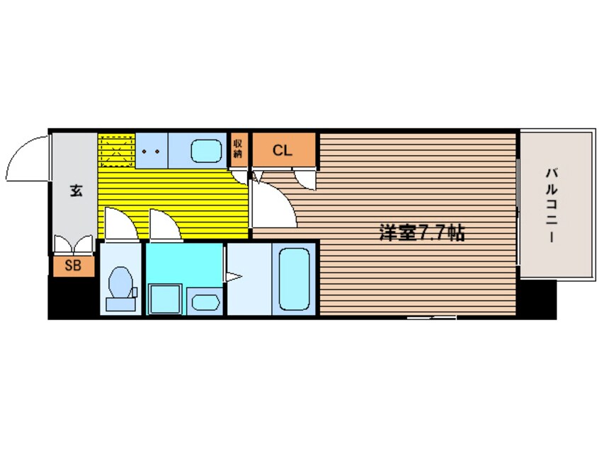 間取図 大阪メトロ長堀鶴見緑地線/西大橋駅 徒歩5分 3階 築11年