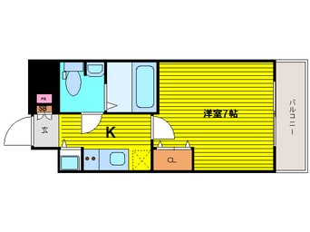 間取図 大阪メトロ中央線/森ノ宮駅 徒歩4分 14階 築12年