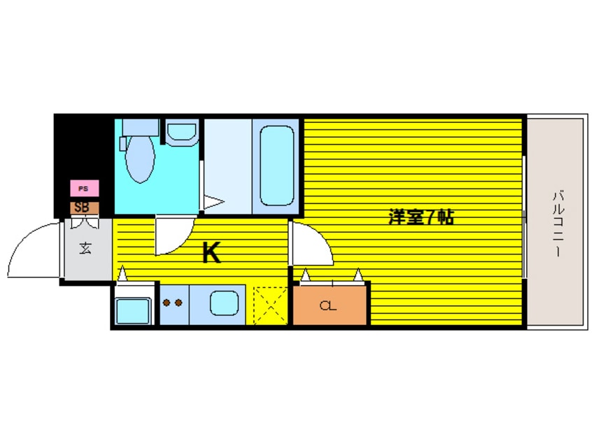 間取図 大阪メトロ中央線/森ノ宮駅 徒歩4分 14階 築12年