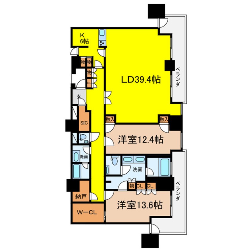 間取図 シティタワー大阪