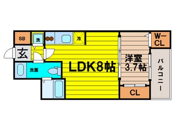間取図 SERENITE北浜