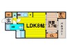 SERENITE北浜 1LDKの間取り