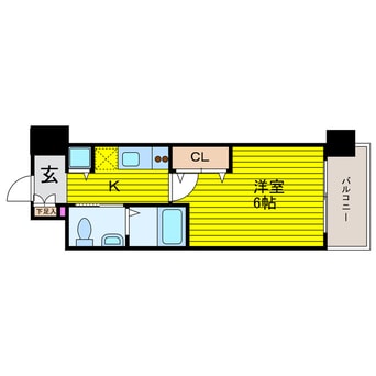 間取図 大阪メトロ谷町線/谷町六丁目駅 徒歩5分 8階 築11年