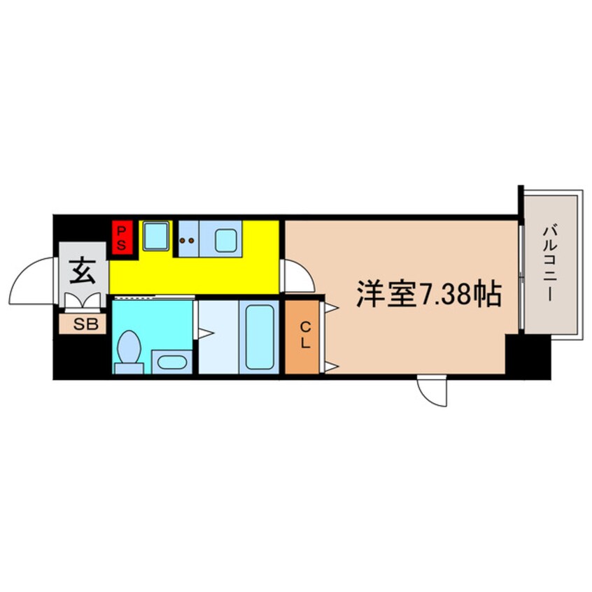 間取図 プライマル大阪天満宮