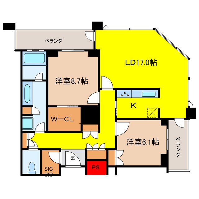 間取り図 グランフロント大阪オーナーズタワー