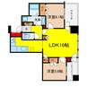 ザ・梅田タワー 2LDKの間取り