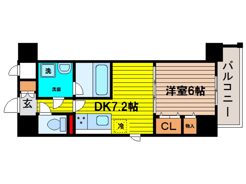 間取図 BROU上町台