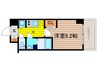 プレサンス北浜パレス 1Kの間取り