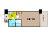 ARISTO扇町 1Kの間取り
