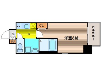 間取図 学研都市線<片町線>・JR東西線/大阪天満宮駅 徒歩6分 7階 築10年
