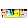 サンマイン北浜 1DK+Sの間取り