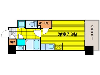 間取図 大阪メトロ谷町線/谷町四丁目駅 徒歩6分 9階 築10年