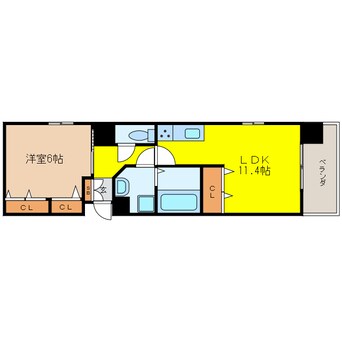 間取図 サムティ上町台龍造寺