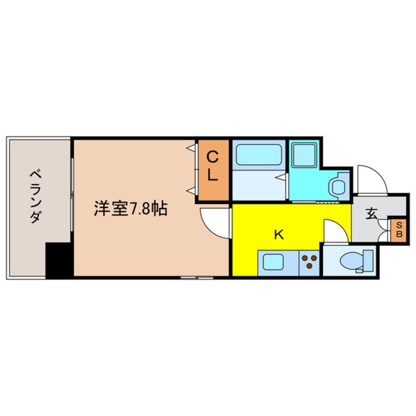 間取図 サムティ上町台龍造寺