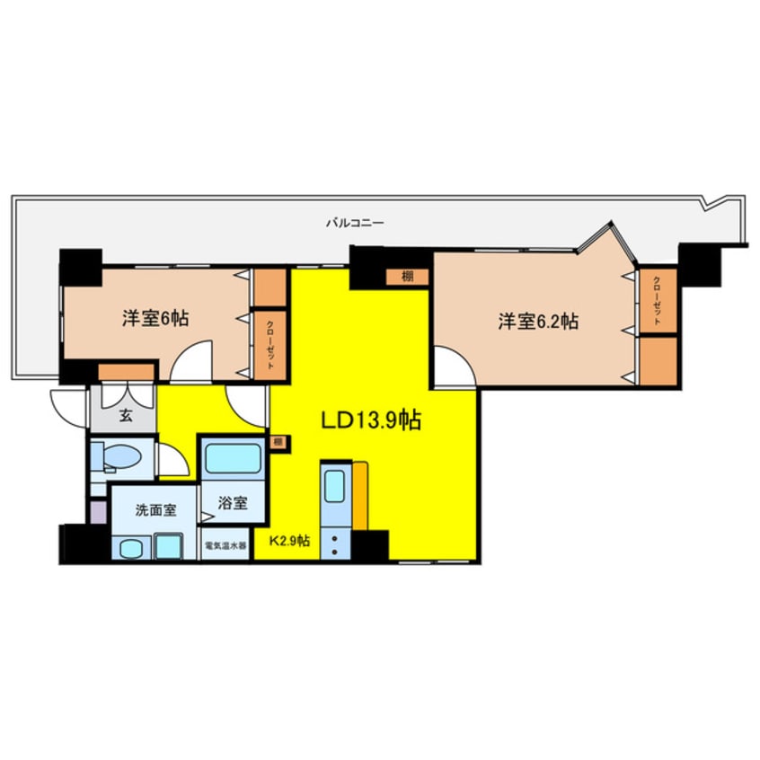 間取図 フォレステージュ谷町