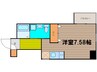 アクアプレイス北浜 1Rの間取り