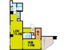 AZ天満 1LDKの間取り