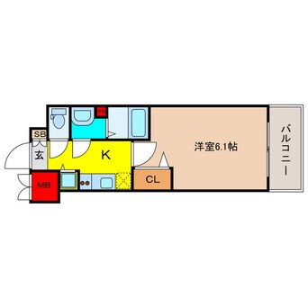 間取図 プレサンス松屋町ファステ