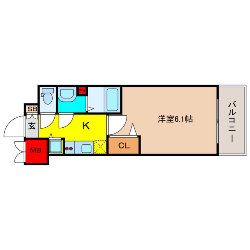 間取図 プレサンス松屋町ファステ