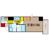 ファーストレジデンス天満橋 1Kの間取り