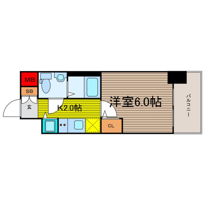 間取図 エスリード大阪城