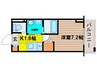 イーストヴィラ梅田 1Kの間取り