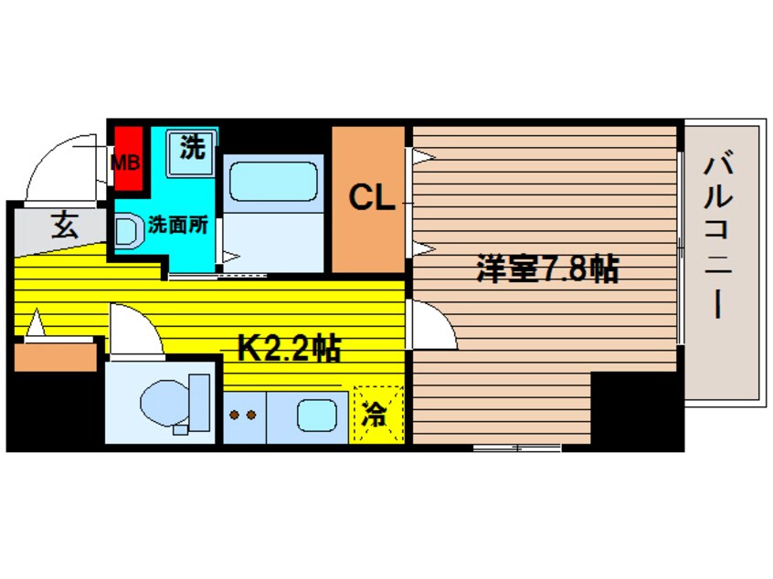 間取図 イーストヴィラ梅田