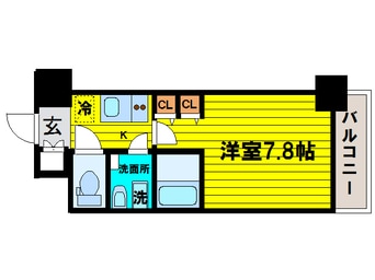 間取図 大阪メトロ谷町線/中崎町駅 徒歩2分 2階 築10年