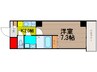 ルミエール清水谷 1Kの間取り