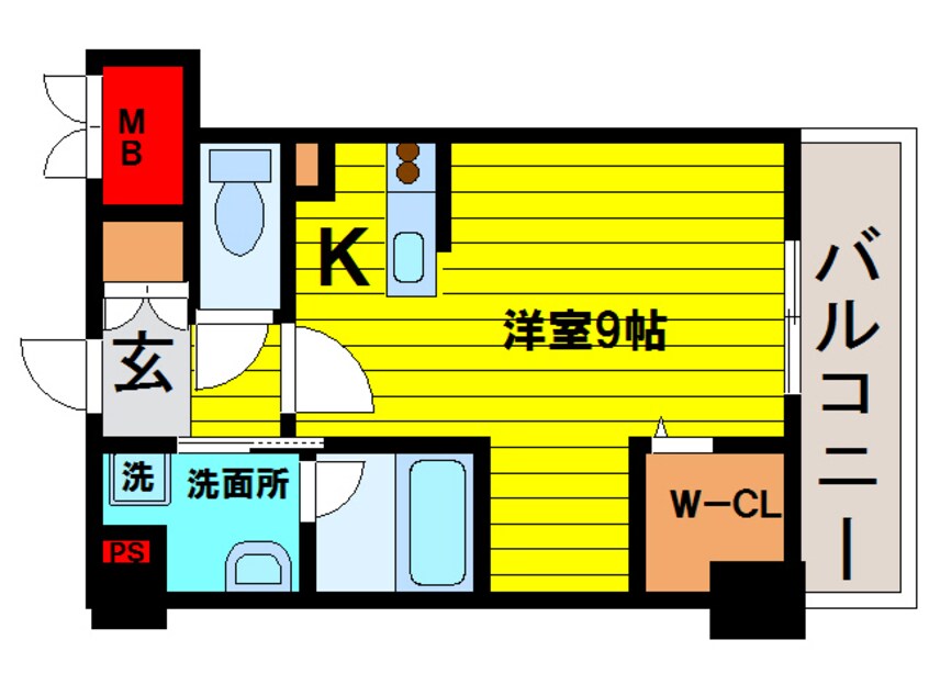 間取図 大阪メトロ御堂筋線/中津駅 徒歩8分 6階 築8年