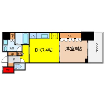 間取図 大阪ひびきの街ザ・サンクタスタワー