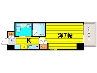 間取図 学研都市線<片町線>・JR東西線/大阪天満宮駅 徒歩5分 15階 築16年