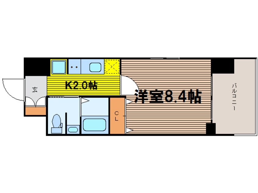 間取図 大阪メトロ御堂筋線/中津駅 徒歩3分 13階 築16年