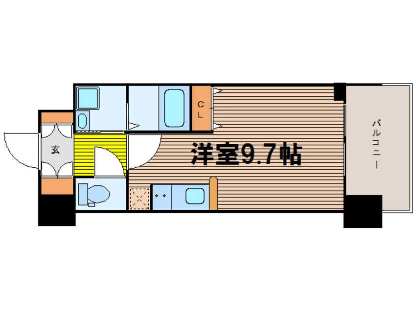 間取図 大阪メトロ御堂筋線/中津駅 徒歩3分 8階 築18年