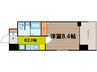大阪メトロ御堂筋線/中津駅 徒歩3分 6階 築16年 1Kの間取り