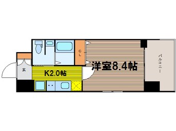 間取図 大阪メトロ御堂筋線/中津駅 徒歩3分 6階 築16年