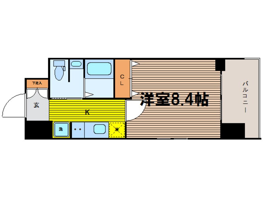 間取図 大阪メトロ御堂筋線/中津駅 徒歩3分 13階 築16年