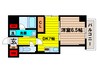 エルブ南船場 1DKの間取り