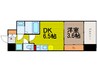 大阪メトロ堺筋線/堺筋本町駅 徒歩5分 3階 築9年 1DKの間取り