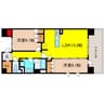 ウェリス西天満 2LDKの間取り