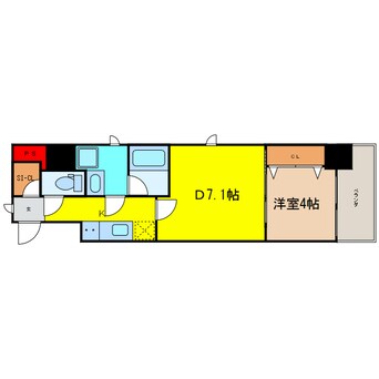間取図 大阪メトロ御堂筋線/淀屋橋駅 徒歩5分 3階 築9年