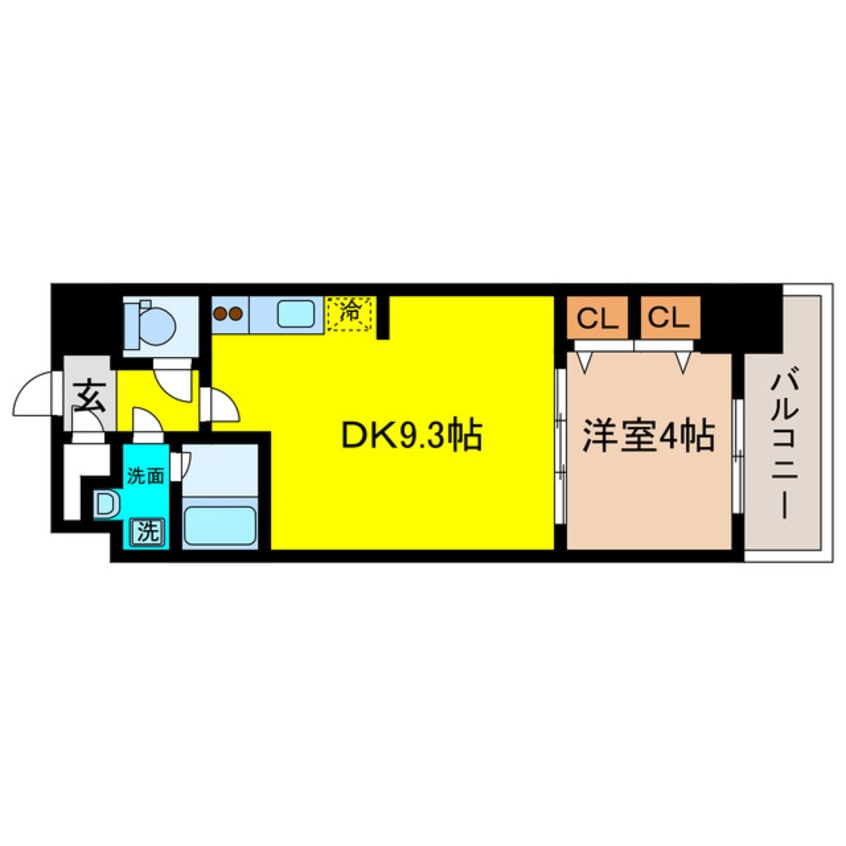 間取図 スプランディッド淀屋橋ＤＵＥ
