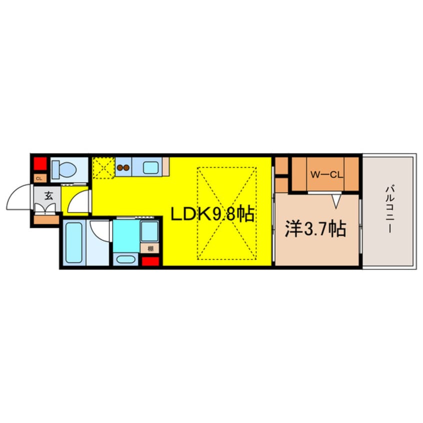 間取図 アーバネックス心斎橋Ⅱ