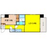 S-RESIDENCE淀屋橋 1LDKの間取り