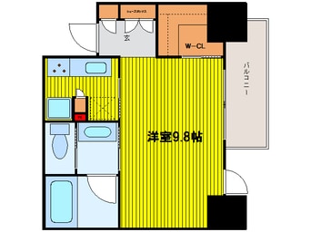 間取図 大阪メトロ堺筋線/北浜駅 徒歩2分 2階 築9年