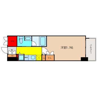 間取図 コンフォリア北浜