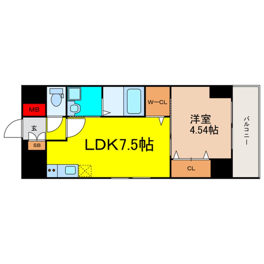 間取図 Ｌａ　ＣＡＳＡ上本町