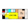 Ｌａ　ＣＡＳＡ上本町 1LDKの間取り