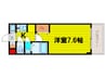 サムティ本町橋ⅡMEDIUS 1Kの間取り